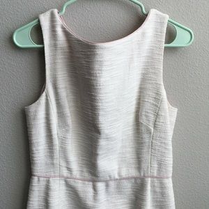 Lilly Pulitzer cream sheath dress 10 pink silk